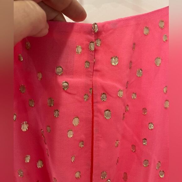 Lilly Pulitzer Chianna Silk Belted Mini Dress in Coral Sands.Size 4 - Picture 11 of 16